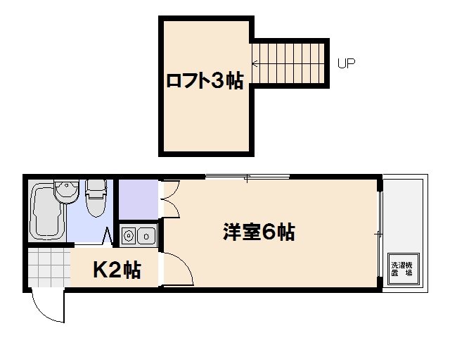 オレンジハウス坪井 104号室 間取り