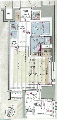 品川区大井4丁目楽器可（ピアノ・弦管打楽器・声楽）分譲デザイナーズマンション 間取り