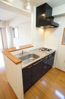新宿区住吉町楽器可(防音・ピアノ・弦・管楽器・声楽)マンション キッチン