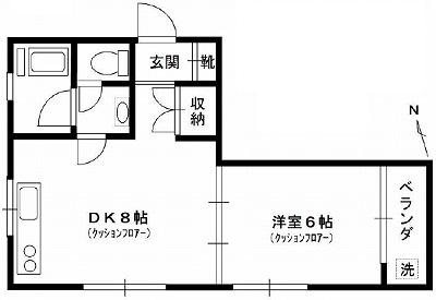 中野区江原町１丁目楽器可（グランドピアノ・弦管楽器・声楽）マンション 間取り