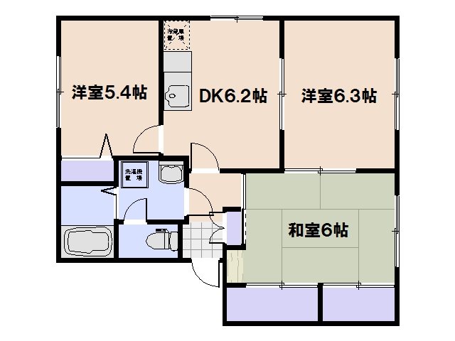 メゾン佐方 102号室 間取り
