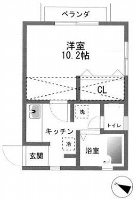 豊島区雑司が谷2丁目楽器可（ピアノ・弦楽器）アパート 間取り
