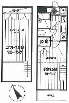 板橋区向原２丁目楽器可（グランドピアノ・声楽）マンション 間取り