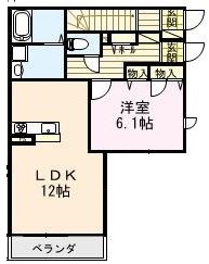 La Fonte 102号室 間取り