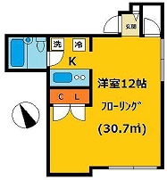 調布市仙川町1丁目楽器可（グランドピアノ・弦管楽器）マンション 間取り