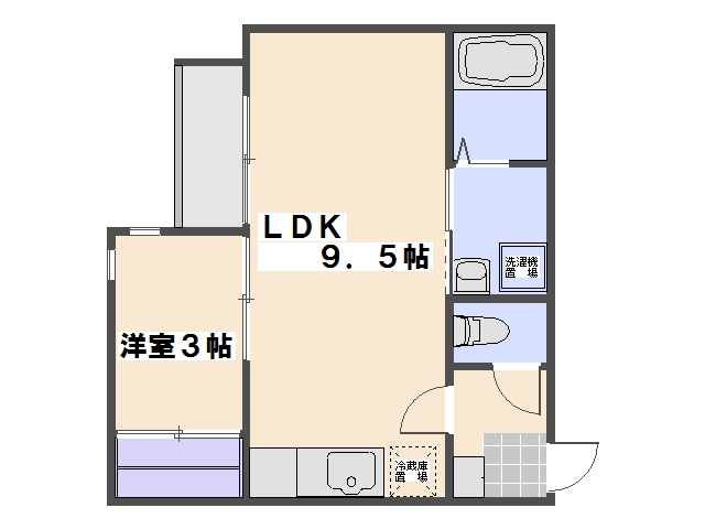 Grandticプラセジュール 103号室 間取り