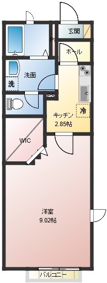 フォンテーヌ・コトー 101号室 間取り