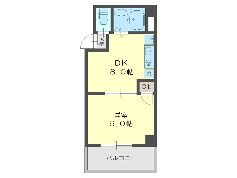 大阪府大阪市西区千代崎２丁目 間取り