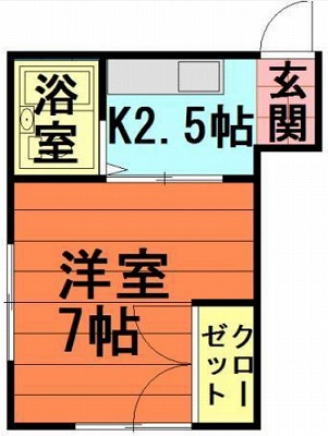 練馬区羽沢２丁目楽器可（ピアノ・弦管楽器・声楽）アパート 間取り