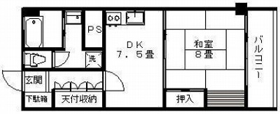 豊島区駒込１丁目楽器可（アップライトピアノ）マンション 間取り