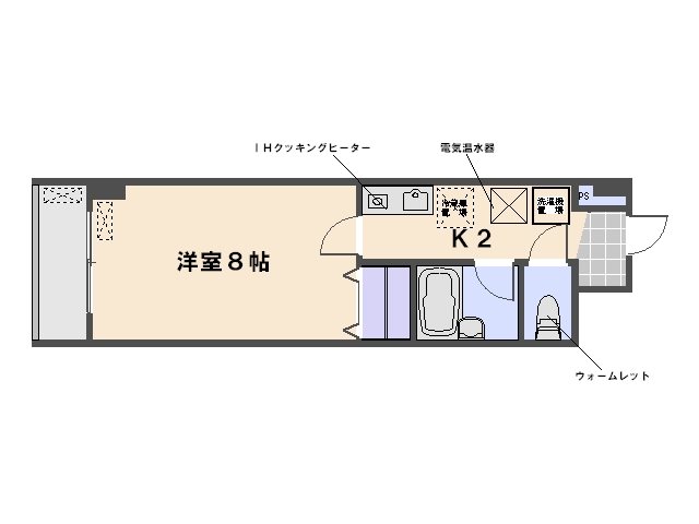 シャローム五日市 703号室 間取り