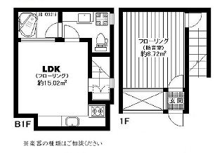 中野区中央4丁目楽器可(防音・グランドピアノ・弦・管楽器・声楽)マンション 間取り