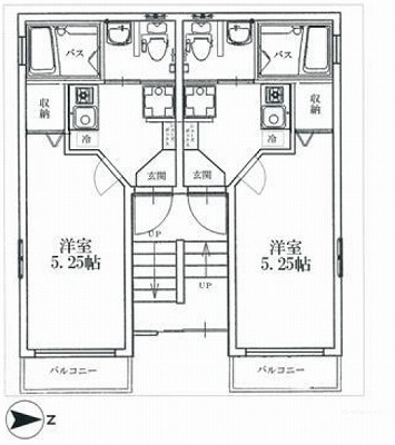 新宿区北新宿４丁目楽器可(ピアノ・弦管打楽器・声楽)マンション 間取り