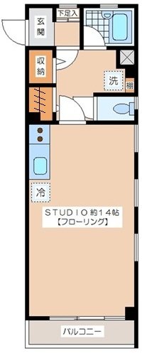 PLAZACOAT羽根木 ４０５号室 間取り