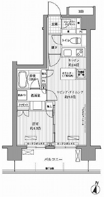 北区赤羽西１丁目楽器可（アップライトピアノ）マンション 間取り