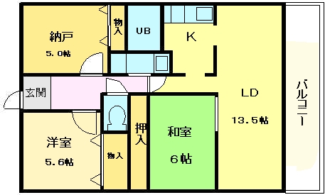 グレース上野芝 間取り図