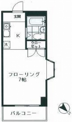 練馬区氷川台４丁目楽器可（ピアノ・弦楽器・声楽）マンション 間取り