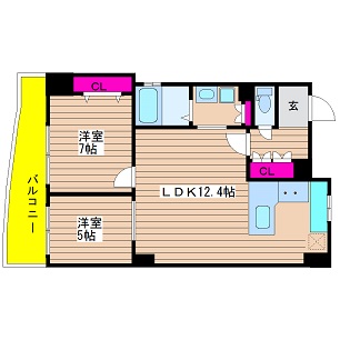 リーガル江戸堀 間取り