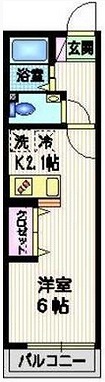 目黒区目黒本町3丁目楽器可（ピアノ・弦管打楽器・声楽）マンション 間取り