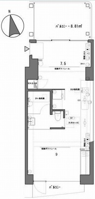 世田谷区等々力2丁目楽器可（電子ピアノ・弦楽器）マンション 間取り