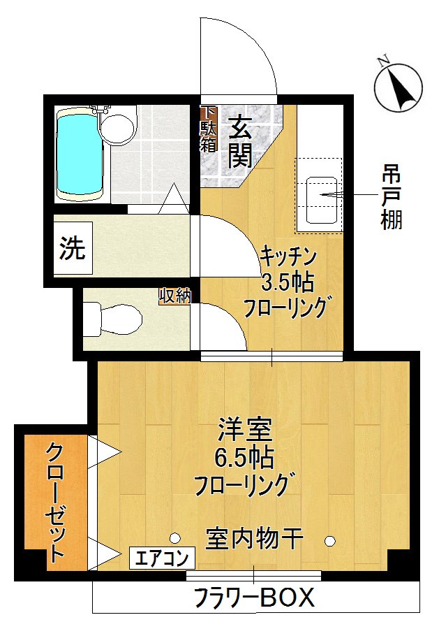 パルティール 402号室 間取り