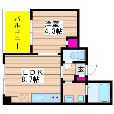 アーデンタワー北堀江 間取り
