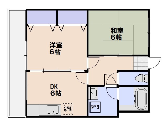 プログレス利松 202号室 間取り