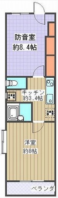 所沢市東町楽器可(防音・24時間演奏・グランドピアノ・弦・木管楽器・声楽)マンション 間取り