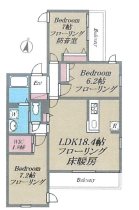 文京区大塚1丁目(防音・ピアノ・弦楽器・声楽)マンション 間取り