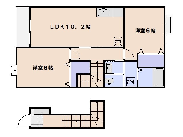 サンステージ地御前C 間取り図