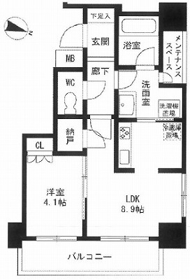 文京区音羽１丁目楽器可（ピアノ・弦管打楽器・声楽）築浅分譲マンション 間取り
