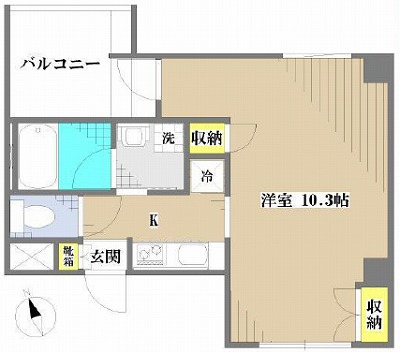 練馬区小竹町1丁目楽器可(ピアノ・弦・管楽器・声楽)マンション 間取り