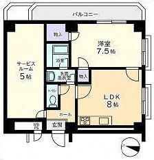 品川区西大井６丁目楽器可（ピアノ・弦管打楽器・声楽）マンション 間取り