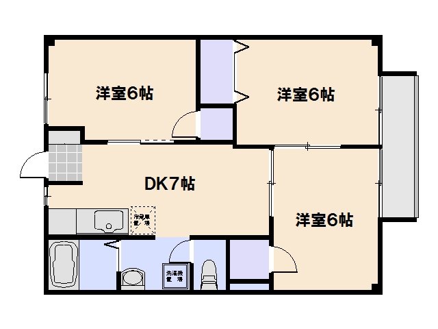ニューシティ久保田 202号室 間取り
