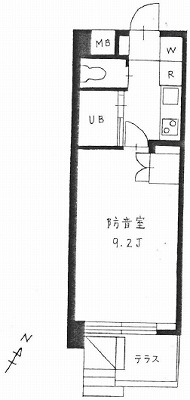 中野区野方1丁目楽器可（防音・ピアノ・弦管楽器・声楽）マンション 間取り