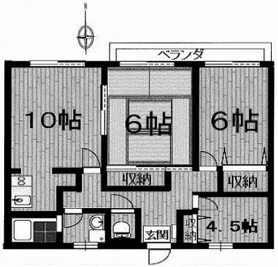 品川区東大井2丁目楽器可（弦楽器）マンション 間取り