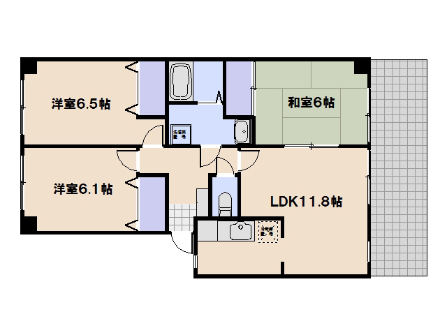 フォブール住吉A棟 間取り