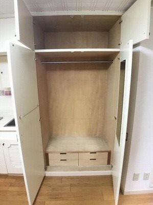 新宿区上落合2丁目楽器可(防音・グランドピアノ・弦・管楽器・声楽)マンション 収納