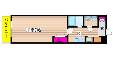 大阪府大阪市西区新町４丁目 間取り