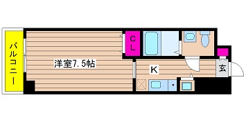 大阪府大阪市西区新町４丁目 間取り