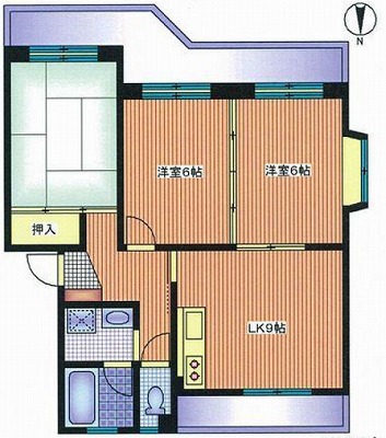 世田谷区給田5丁目楽器可(ピアノ・弦楽器)マンション 間取り