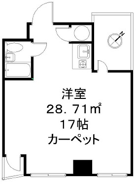 港区六本木５丁目楽器可（ピアノ・弦管楽器）マンション 間取り