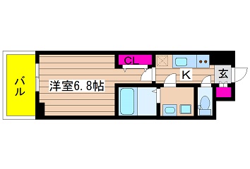 大阪府大阪市西区江戸堀２丁目 間取り