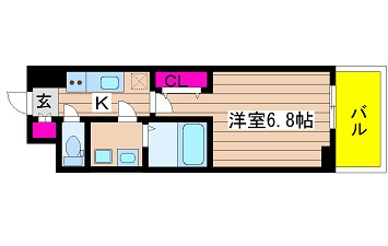 大阪府大阪市西区江戸堀２丁目 間取り