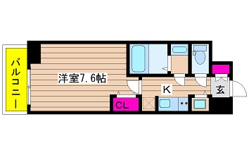 大阪府大阪市中央区北久宝寺町１丁目 間取り