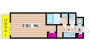 大阪府大阪市中央区北久宝寺町１丁目 間取り