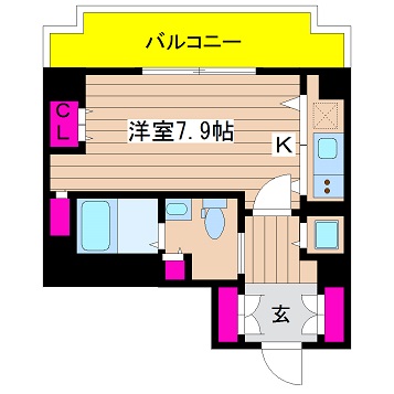 リンクハウス京町堀 間取り