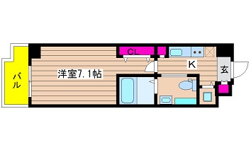 リンクハウス京町堀 間取り