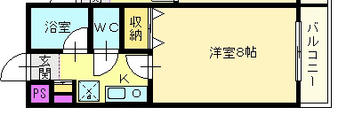 ネスト百舌鳥八幡 間取り図