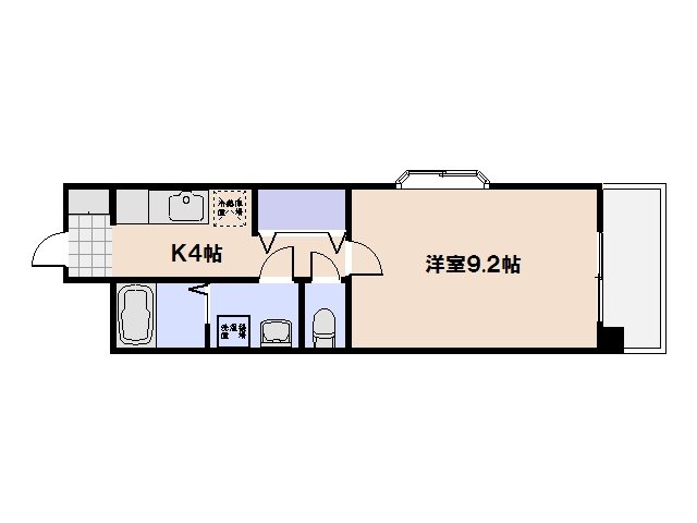 ウィンディア楽々園 401号室 間取り